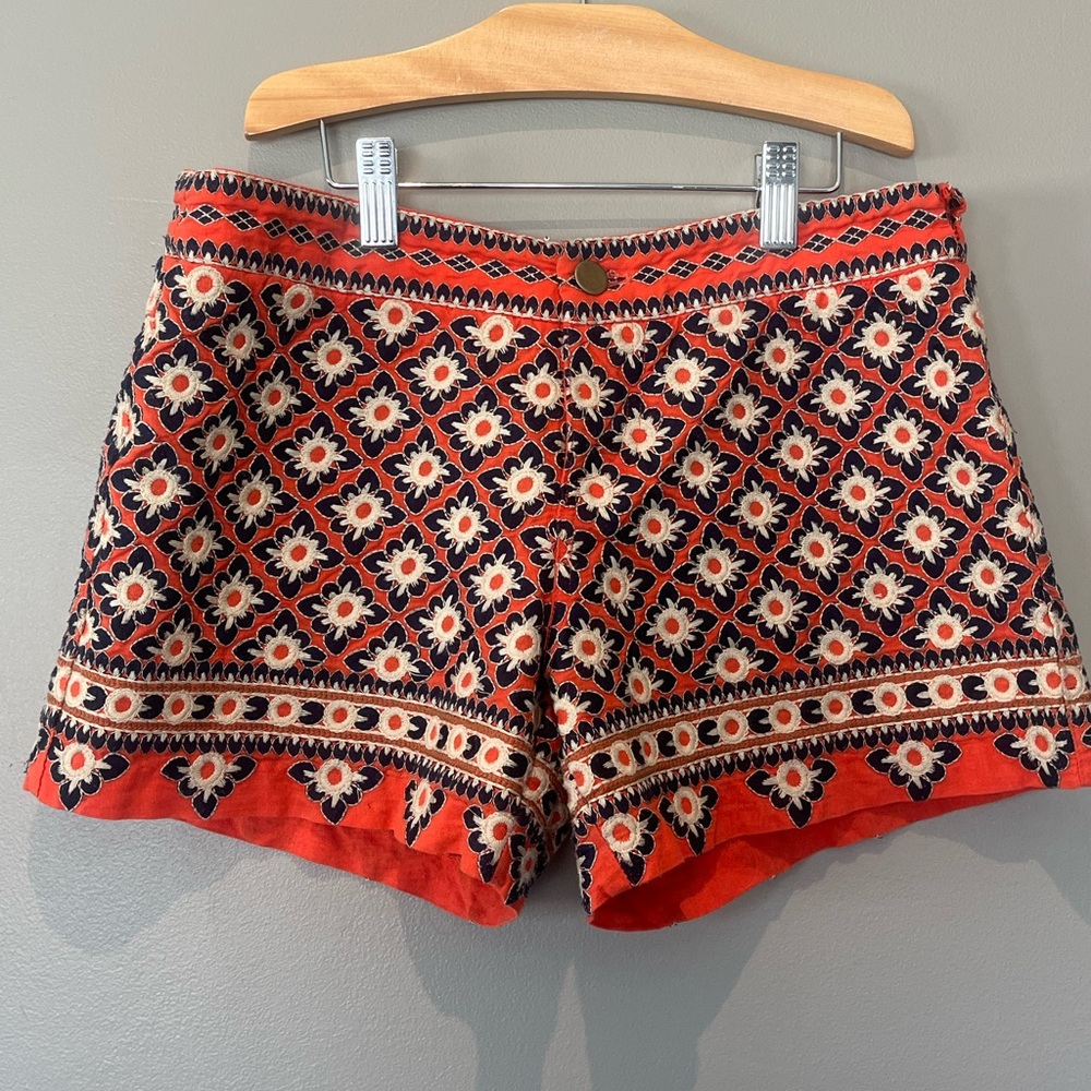 THML embroidered boho shorts